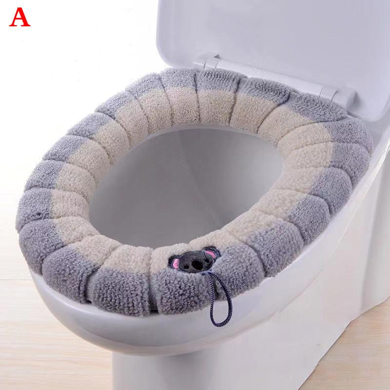 1Pcs Bad Wc Sitz Abdeckung Weiche Wärmer Waschbar Matte Abdeckung Pad Kissen Sitz Fall Wc Deckel Abdeckung Zubehör Bad hause A von Joom DACH
