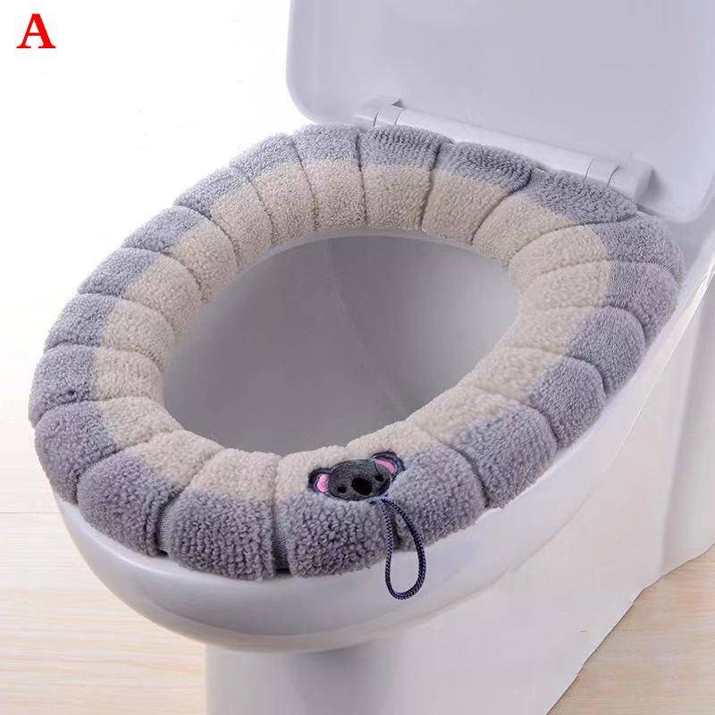 1Pcs Bad Wc Sitz Abdeckung Weiche Wärmer Waschbar Matte Abdeckung Pad Kissen Sitz Fall Wc Deckel Abdeckung Zubehör Bad hause A von Joom DACH