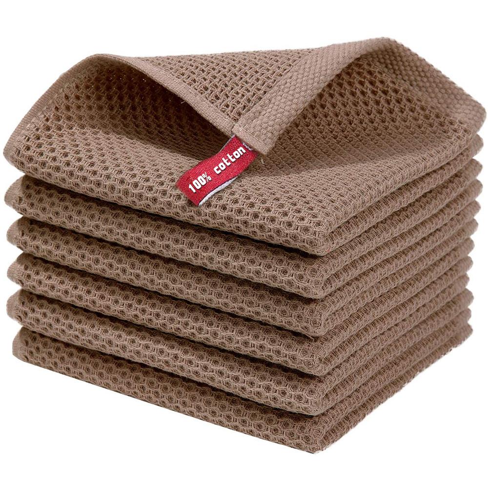 1Pcs Baumwolle Küche Handtuch Ultra Weiche Magische Reinigung Tuch Saugfähigen Reinigung Lumpen Wischen Tuch Geschirrtuch kaffeebraun von Joom DACH