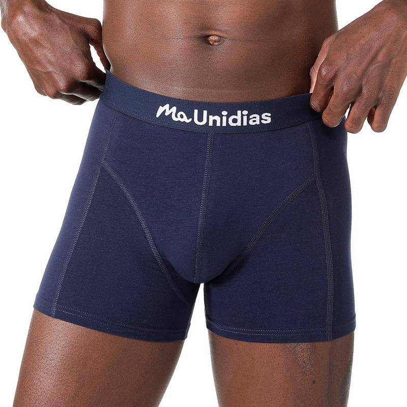 1Pcs Herren Höschen Baumwolle Männer Boxer Bequeme Unterwäsche Für Mann Druck Unterhose L dunkelblaue von Joom DACH