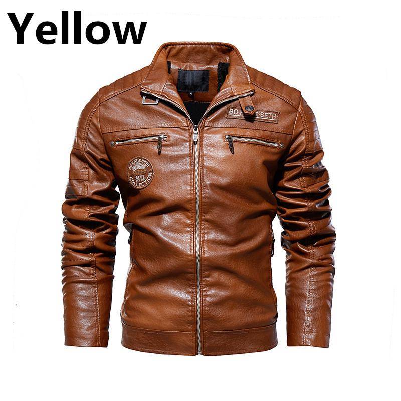 1Pcs Herren Winter Windschutz Leder Jacke Motorrad Jacken Mantel verdicken Mantel 2XL gelb 1Pcs Herren Winter Windschutz Leder Jacke Motorrad Jacken Mantel verdicken Mantel 2XL gelb von Joom DACH