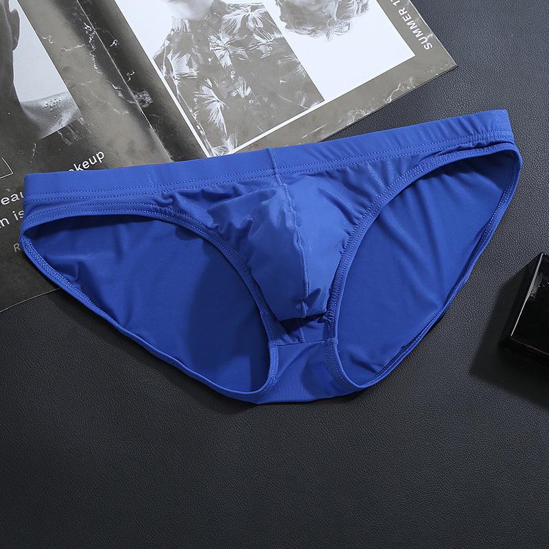 1Pcs Männer Höschen Ice Silk Boxer Nahtlose Unterwäsche Mann Ultra-dünne Atmungsaktive Männliche Unterhose Boxershorts 4XL blau von Joom DACH