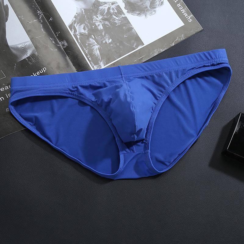1Pcs Männer Höschen Ice Silk Boxer Nahtlose Unterwäsche Mann Ultra-dünne Atmungsaktive Männliche Unterhose Boxershorts 4XL blau von Joom DACH