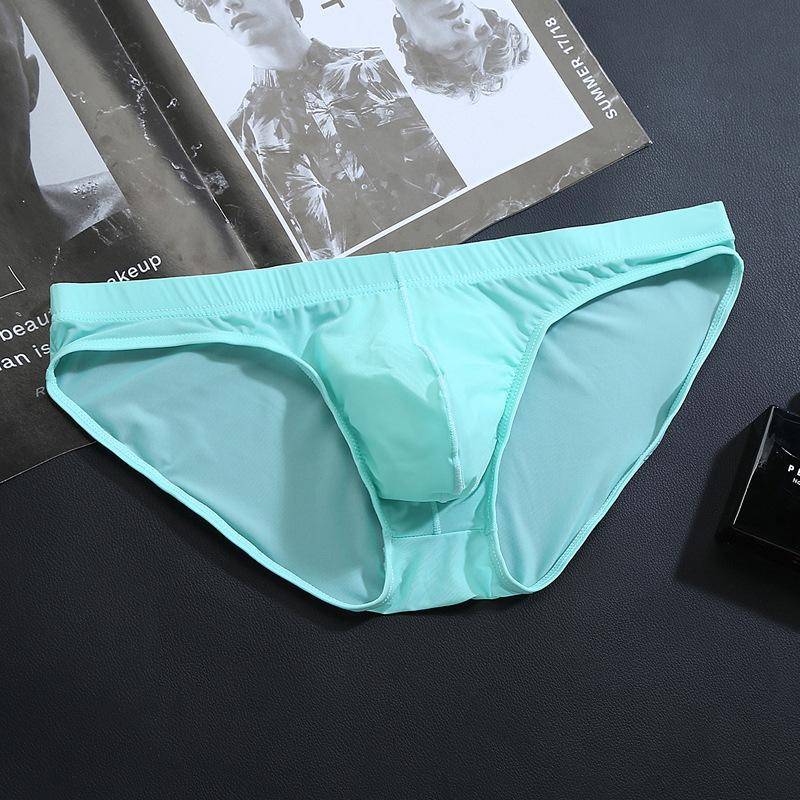 1Pcs Männer Höschen Ice Silk Boxer Nahtlose Unterwäsche Mann Ultra-dünne Atmungsaktive Männliche Unterhose Boxershorts XL hellblaue von Joom DACH