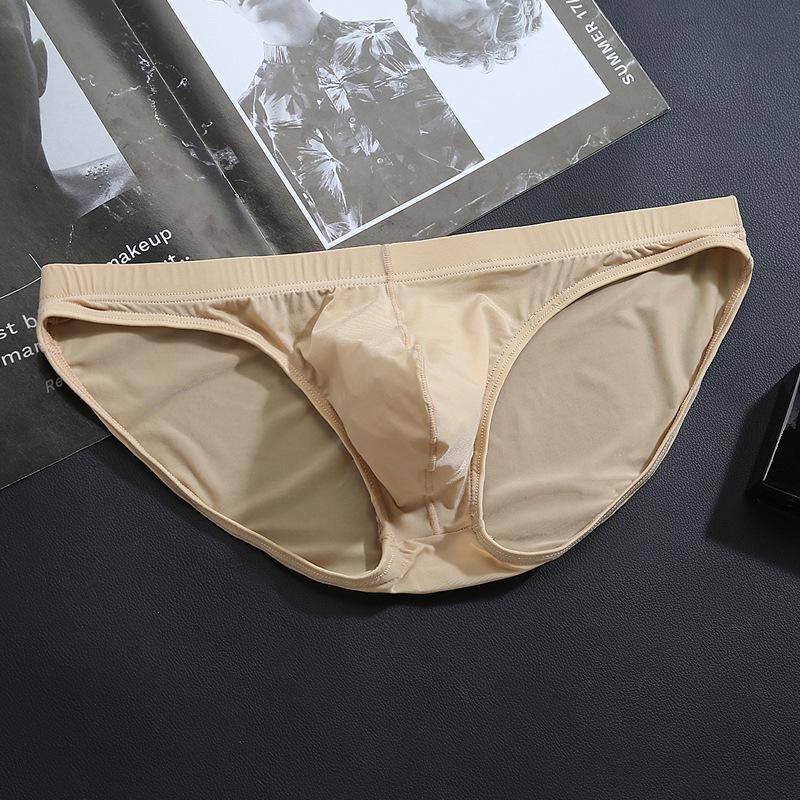 1Pcs Männer Höschen Ice Silk Boxer Nahtlose Unterwäsche Mann Ultra-dünne Atmungsaktive Männliche Unterhose Boxershorts XL beige von Joom DACH