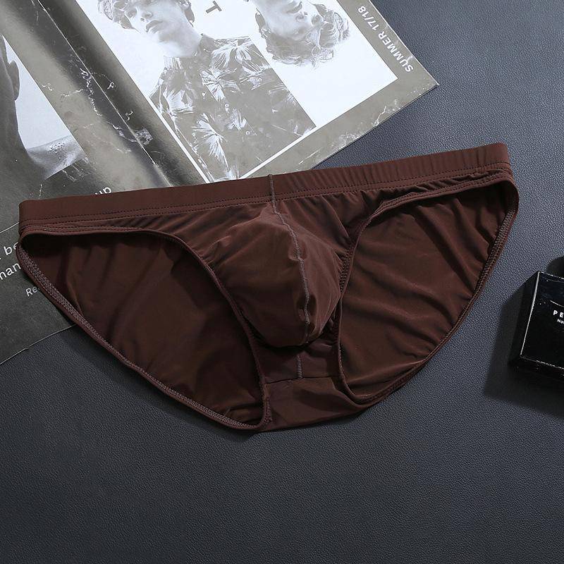 1Pcs Männer Höschen Ice Silk Boxer Nahtlose Unterwäsche Mann Ultra-dünne Atmungsaktive Männliche Unterhose Boxershorts XXL kaffeebraun von Joom DACH