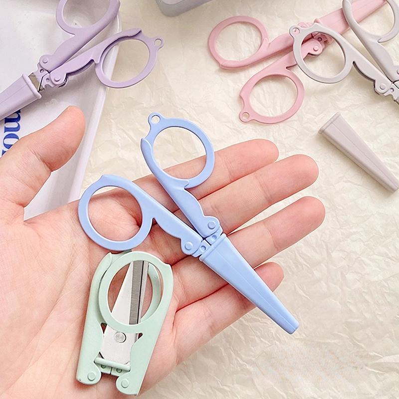 1Pcs Mini Bunte Falten Schere Reise Tragbare Design Edelstahl Cutter Für Handwerk Papier Arbeit Schule Schreibwaren blau von Joom DACH