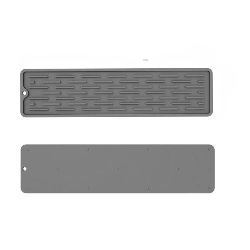 1Pcs Silikon Teller Trocknen Matte Anti Slip Waschbecken Tablett Arbeitsplatte Matte Organizer Geschirr Matte Lagerung Rack Küche Liefert schwarz von Joom DACH