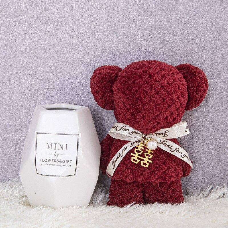 1pc Cartoon Nette Korallen Samt Bär Handtuch Quadrat Handtuch Urlaub Geburtstag Hochzeit Valentinstag Souvenir Geschenk Haushalt Waschlappen von Joom DACH