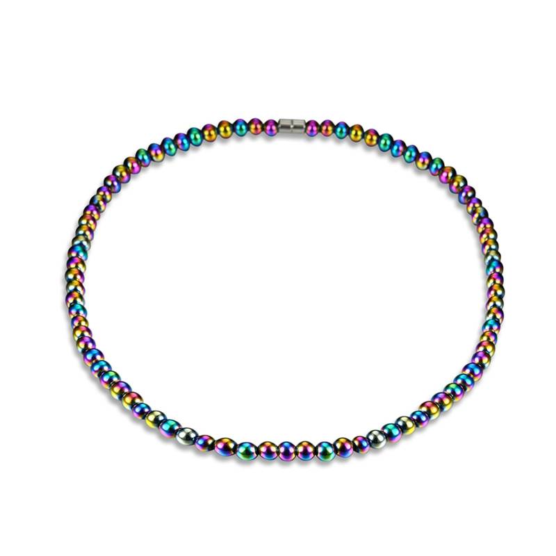 1pc Frauen Männer Gesundheit Pflege Magnetische Therapie Hämatit Perlen Halskette Schmuck Geschenk von Joom DACH