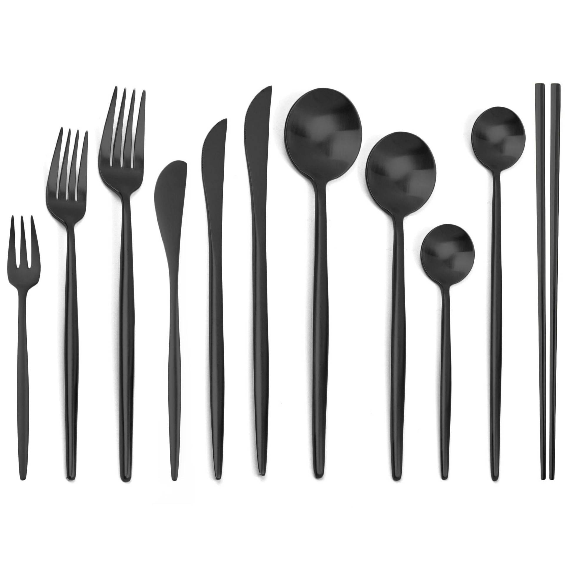 1pc Matt Schwarz Geschirr Set 304 Edelstahl Besteck Set Messer Gabel Löffel Stäbchen Besteck Geschirr Set butter knife schwarz 1pc Matt Schwarz Geschirr Set 304 Edelstahl Besteck Set Messer Gabel Löffel Stäbchen Besteck Geschirr Set butter knife schwarz von Joom DACH