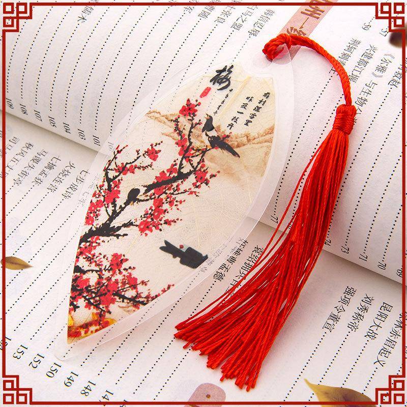 1pc Nette Klassische Kreative Lesezeichen Chinesischen Wind Natürliche Sammlerstücke Blätter Vene Lesezeichen Kreative Schreibwaren von Joom DACH