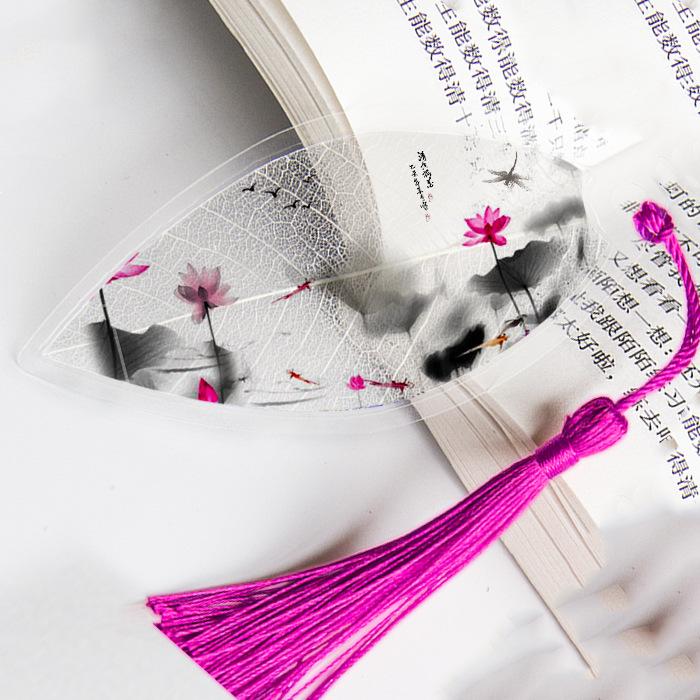 1pc Nette Klassische Kreative Lesezeichen Chinesischen Wind Natürliche Sammlerstücke Blätter Vene Lesezeichen Kreative Schreibwaren von Joom DACH