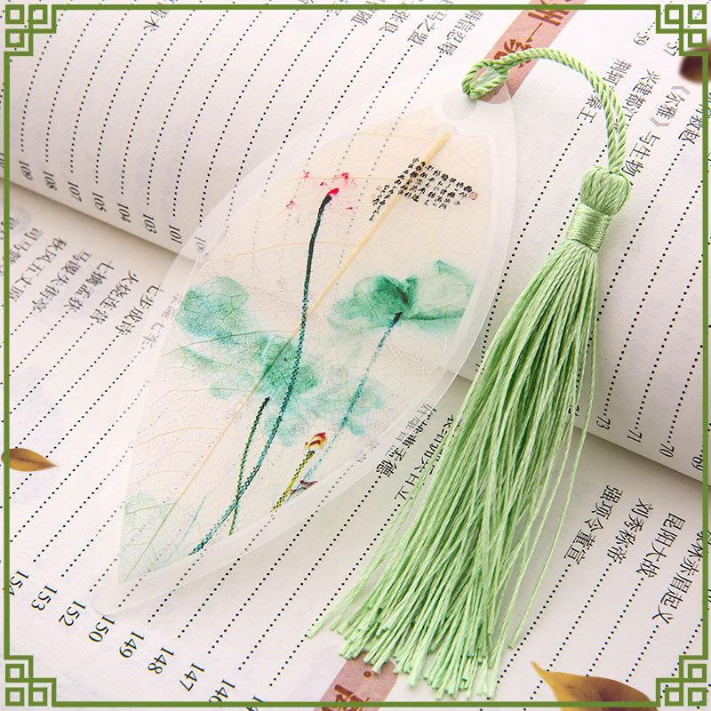 1pc Nette Klassische Kreative Lesezeichen Chinesischen Wind Natürliche Sammlerstücke Blätter Vene Lesezeichen Kreative Schreibwaren von Joom DACH