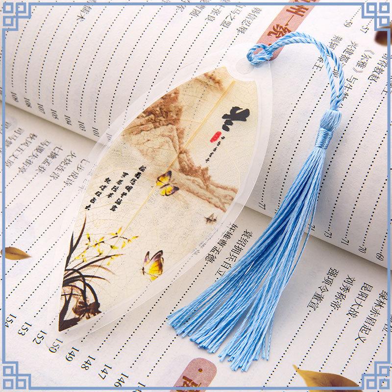 1pc Nette Klassische Kreative Lesezeichen Chinesischen Wind Natürliche Sammlerstücke Blätter Vene Lesezeichen Kreative Schreibwaren von Joom DACH