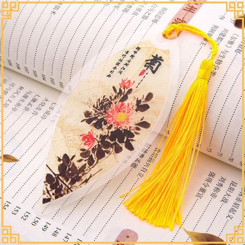 1pc Nette Klassische Kreative Lesezeichen Chinesischen Wind Natürliche Sammlerstücke Blätter Vene Lesezeichen Kreative Schreibwaren von Joom DACH