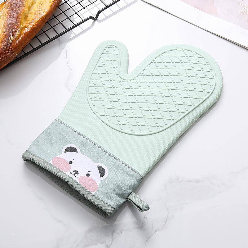 1pc Ofen Silikon Handschuhe Anti-verbrühen Handschuhe Nette Ofen Mitt Hitzebeständige Handschuhe Mikrowelle Backen Werkzeuge Küche Backformen grün von Joom DACH