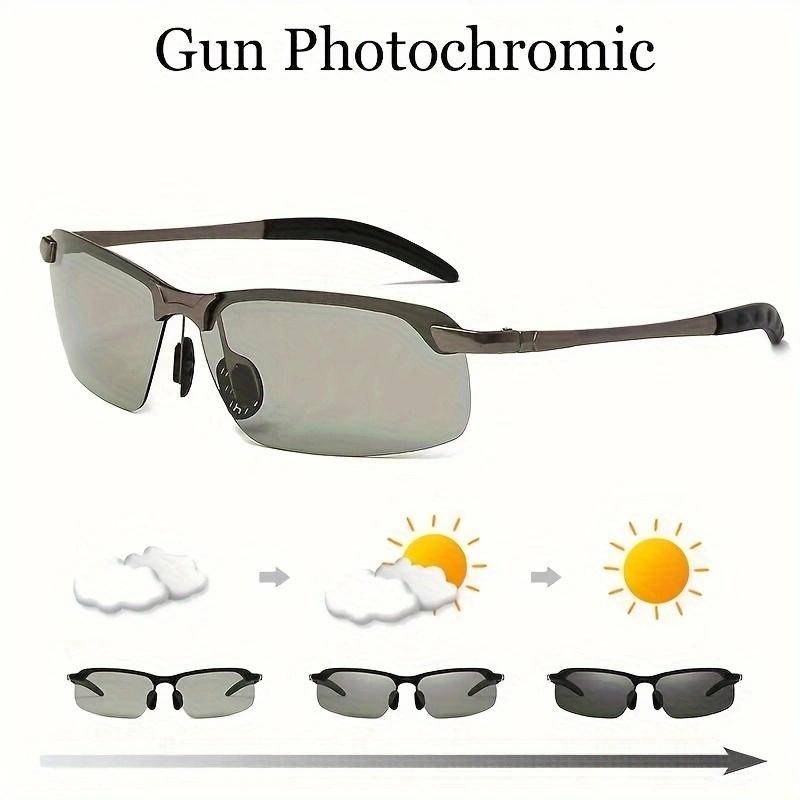 1pc Photochrome Sonnenbrille Mode Klassische Männer Platz Fahren Schutzbrille Polarisierte Tag Nacht Chamäleon Brille von Joom DACH