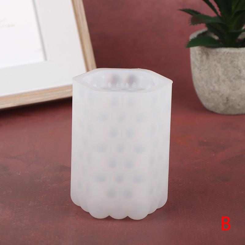 1pc Silikon handgemachte Ton Werkzeuge Zylinder Kerze Form Kunst Wachs Kuchen Harz Formen 5.7x7.7cm weiß von Joom DACH