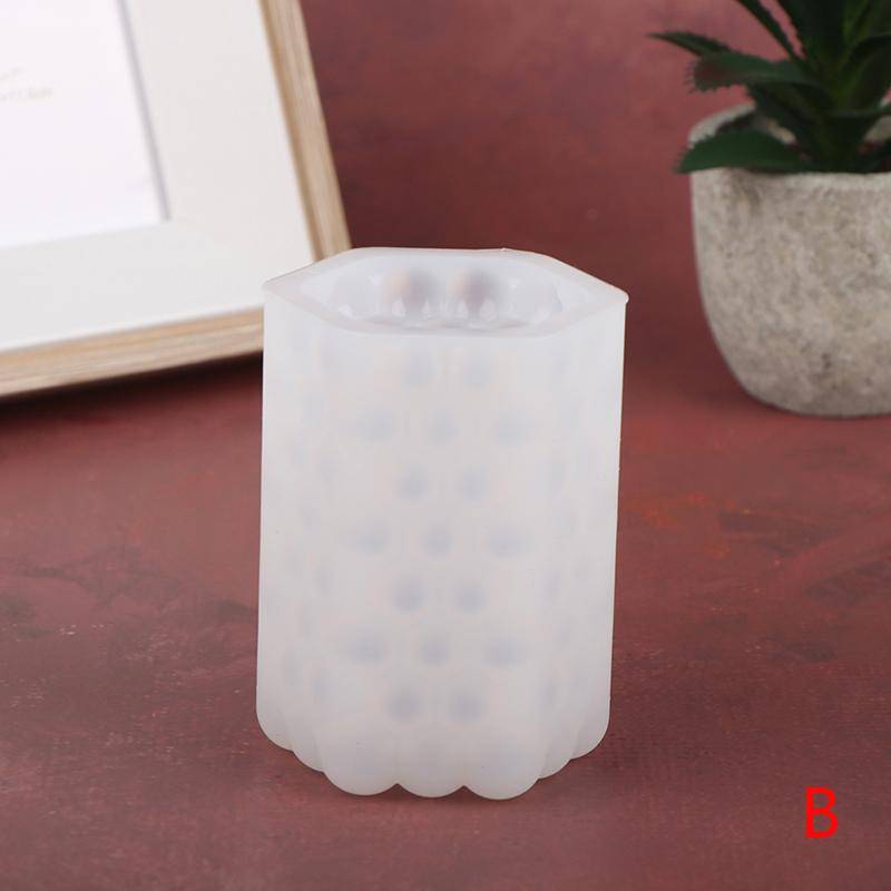1pc Silikon handgemachte Ton Werkzeuge Zylinder Kerze Form Kunst Wachs Kuchen Harz Formen 5.7x7.7cm weiß von Joom DACH