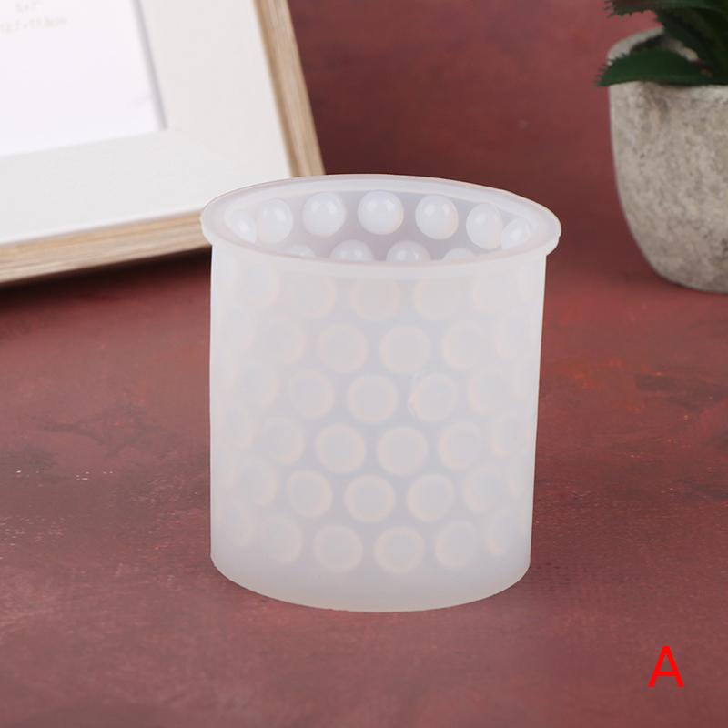 1pc Silikon handgemachte Ton Werkzeuge Zylinder Kerze Form Kunst Wachs Kuchen Harz Formen 6.6x6.7cm weiß von Joom DACH