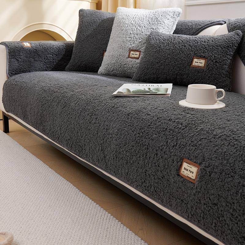 1pc Weiche Plüsch Gesteppte Sofa Handtuch Winter Warm Verdicken Nicht-slip Sofa Abdeckung für Wohnzimmer Samt Fleece abschnitt Couch Abdeckung 90x210cm 1pc von Joom DACH