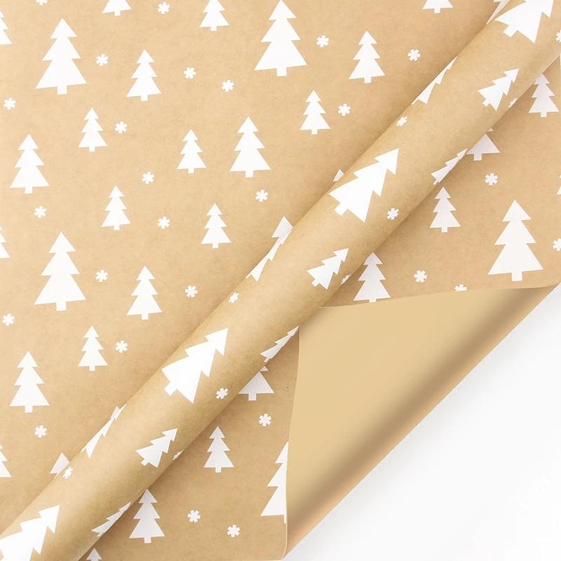 1pc Weihnachten Geschenkpapier Blatt Geschenk Verpackung Papier Handwerk Papier Für Weihnachten Dekorationen Hochzeit Geburtstag Baby Dusche Dekor von Joom DACH
