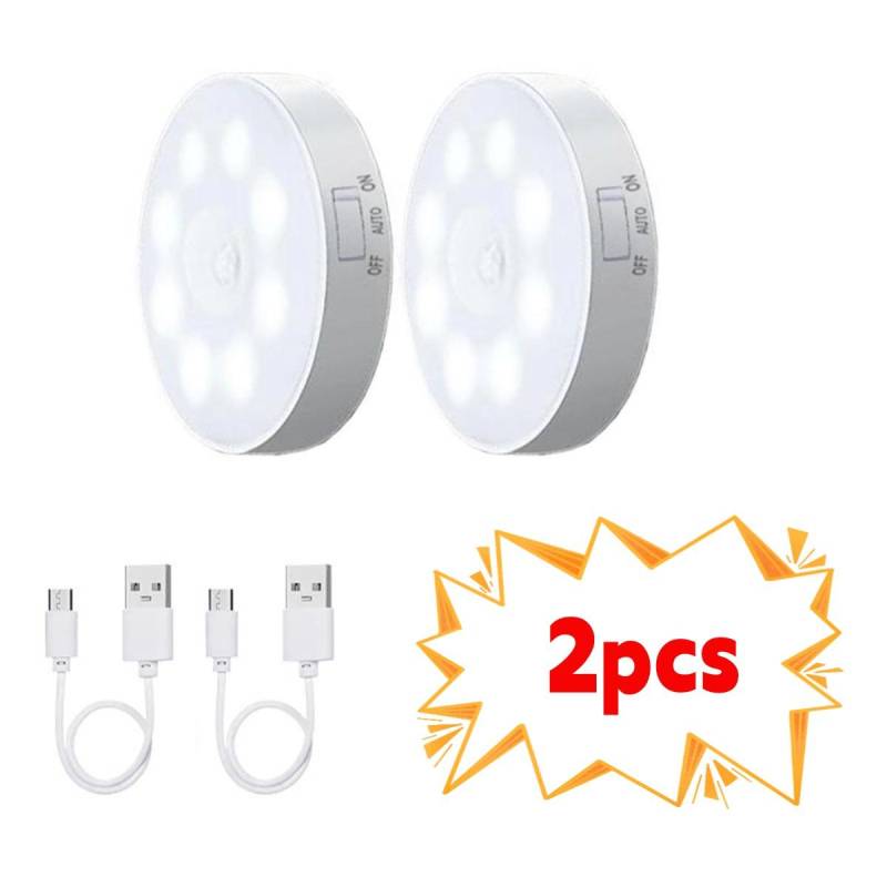 2/3/4/5 Stück Bewegungssensor LED Nachtlicht USB Wiederaufladbare Nachtlampe für Küchenschrank Kleiderschranklampe Treppenhaus Kabelloses Schranklicht White light-2PCS 2/3/4/5 Stück Bewegungssensor LED Nachtlicht USB Wiederaufladbare Nachtlampe für Küchenschrank Kleiderschranklampe Treppenhaus Kabelloses Schranklicht White light-2PCS von Joom DACH