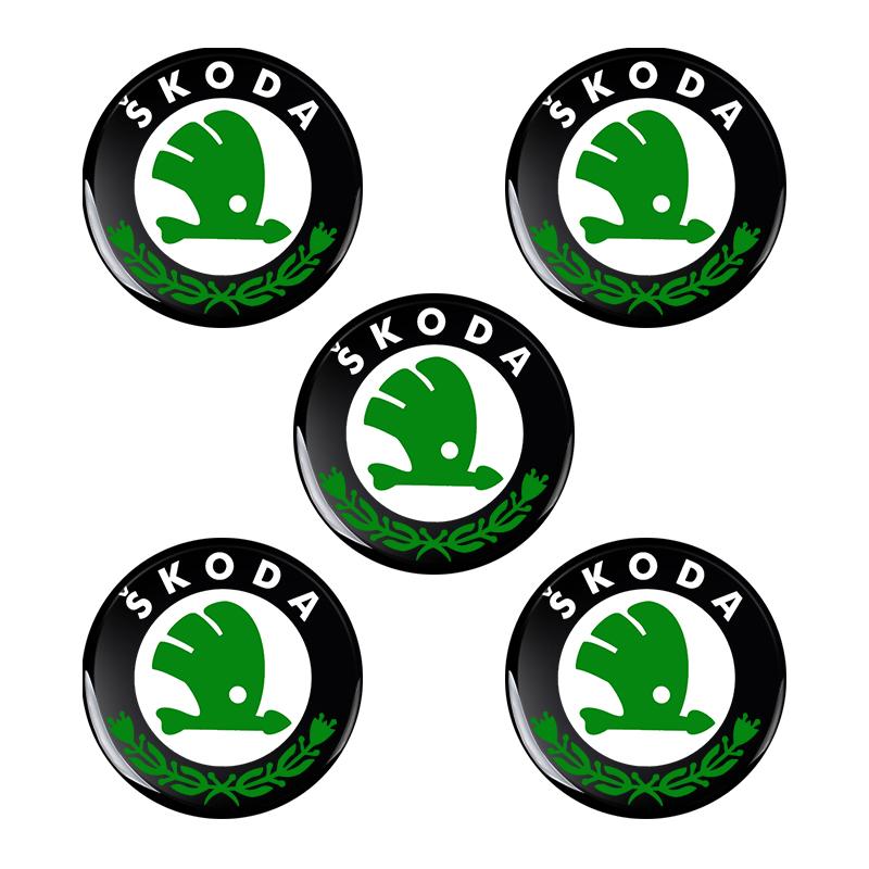 2/5/10 Stück 14MM Fernbedienungs-Autoschlüssel-Aufkleber Emblem Zubehör für Skoda S Skoda Kodiaq Fabia Kamiq Karoq Octavia 3 A5 A7 Scala R Zubehör 5pcs von Joom DACH