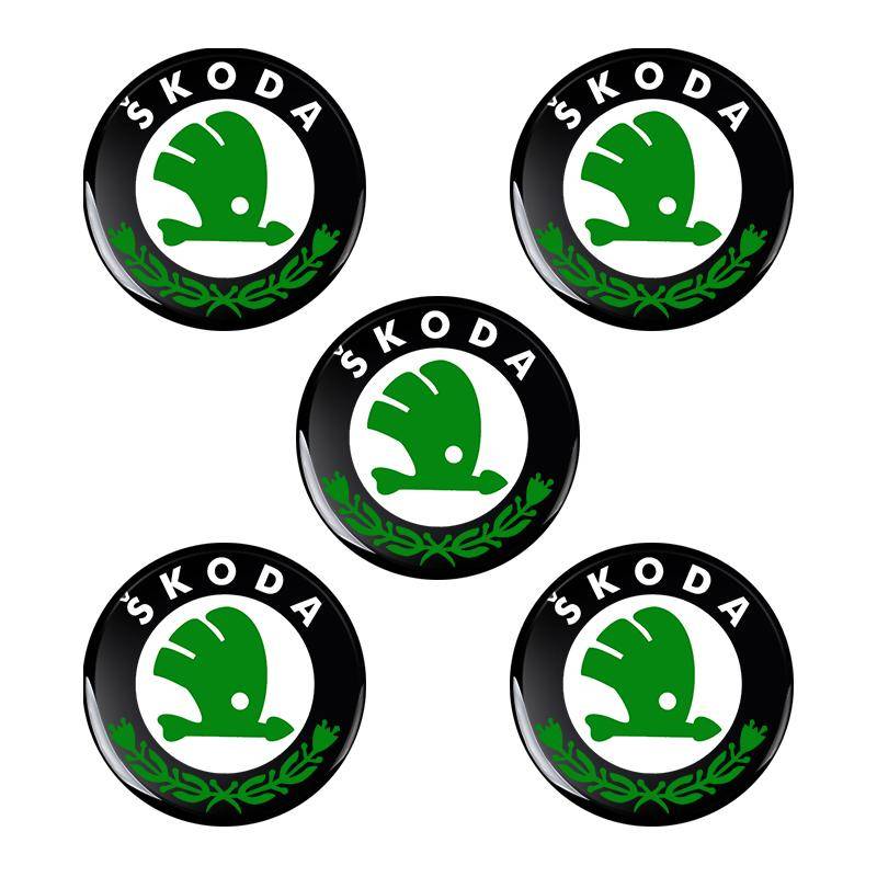 2/5/10 Stück 14MM Fernbedienungs-Autoschlüssel-Aufkleber Emblem Zubehör für Skoda S Skoda Kodiaq Fabia Kamiq Karoq Octavia 3 A5 A7 Scala R Zubehör 5pcs von Joom DACH