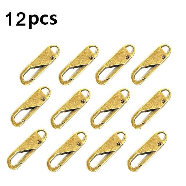 2/6/12pc Zipper Slider Puller Instant Zipper Reparatur Kit Ersatz Für Gebrochene Schnalle Reisetasche Koffer reißverschluss Kopf DIY Nähen Handwerk 12pc von Joom DACH
