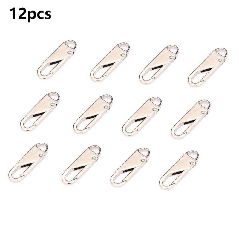 2/6/12pc Zipper Slider Puller Instant Zipper Reparatur Kit Ersatz Für Gebrochene Schnalle Reisetasche Koffer reißverschluss Kopf DIY Nähen Handwerk 12pc von Joom DACH
