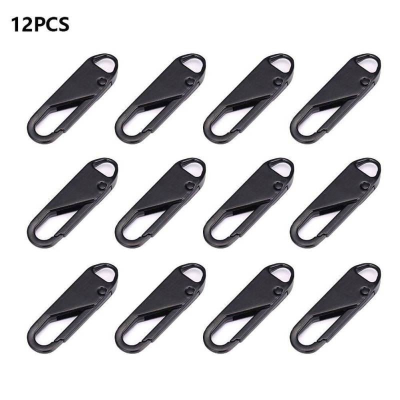 2/6/12pc Zipper Slider Puller Instant Zipper Reparatur Kit Ersatz Für Gebrochene Schnalle Reisetasche Koffer reißverschluss Kopf DIY Nähen Handwerk 12pc von Joom DACH