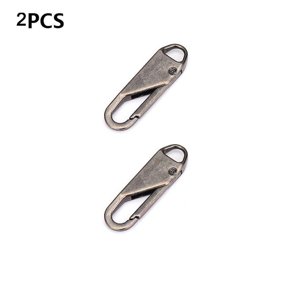 2/6/12pc Zipper Slider Puller Instant Zipper Reparatur Kit Ersatz Für Gebrochene Schnalle Reisetasche Koffer reißverschluss Kopf DIY Nähen Handwerk 2pc von Joom DACH