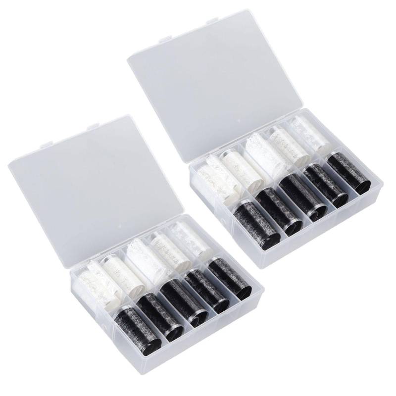 2 Flaschen 10 Gitter Nagel Folien Transfer Aufkleber Schwarz Weiß Spitze Nagelkunst Folien Designs Nagelspitze von Joom DACH