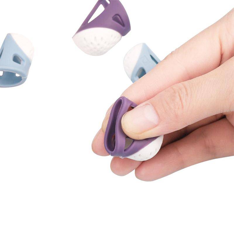 2 Größen Silikon-Fingerhut Nähen Fingerhut Fingerschutz Daumenschutz Finger von Joom DACH