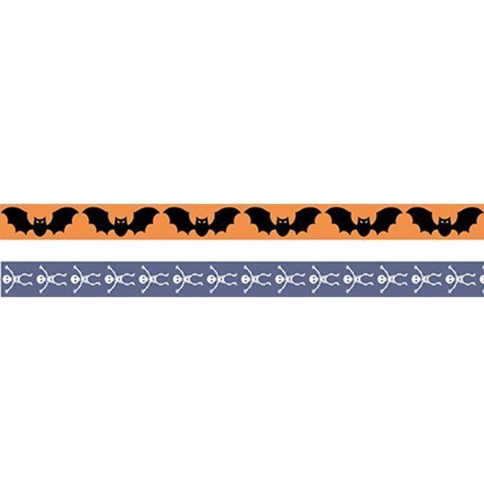 2 Masking tape Halloween 5 m x 15 mm - Chauve-souris et squelette von Joom DACH