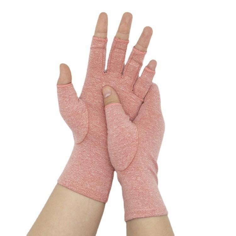 2 Paar Arthritis Handschuhe Fingerlose Kompressionshandschuhe Damen Herren für RSI, Karpaltunnelsyndrom, Rheumatoide Arthritis, Tendinitis XL von Joom DACH