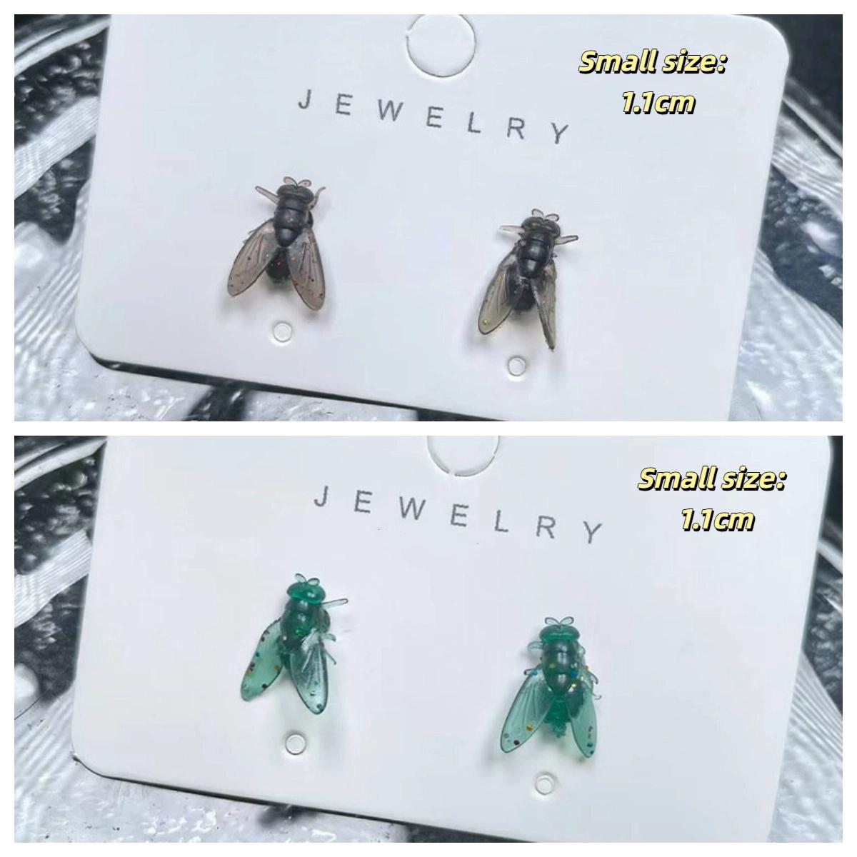 2 Paar Personalisierte Kreative Mini Simulierte Fliegen Ohrringe Für Männer Frauen Lustig Abstrakt Nischen Schmuck Zubehör Paar Geschenk von Joom DACH