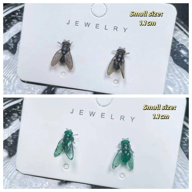 2 Paar Personalisierte Kreative Mini Simulierte Fliegen Ohrringe Für Männer Frauen Lustig Abstrakt Nischen Schmuck Zubehör Paar Geschenk von Joom DACH