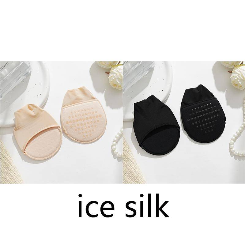 2 Paar halb unsichtbare Socken für Damen im Frühling und Sommer, dünne, flache Socken mit halber Handfläche, rutschfeste Vorfußsocken, High Heels-Socken 2 pairs von Joom DACH