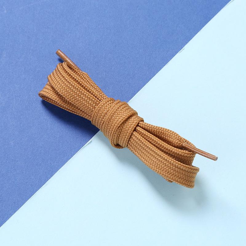 2 Paare/Set Herren Damen Flache Schnürsenkel Polyester Freizeitschuhe Sneaker Weißfarbig Outdoor Einfarbig Schnürsenkel Seil Zubehör 100cm khaki von Joom DACH