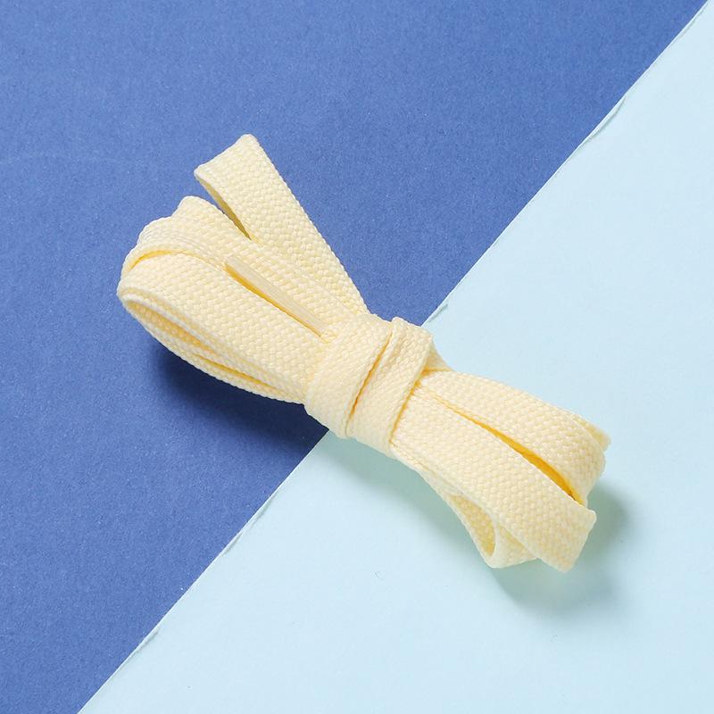 2 Paare/Set Herren Damen Flache Schnürsenkel Polyester Freizeitschuhe Sneaker Weißfarbig Outdoor Einfarbig Schnürsenkel Seil Zubehör 80cm von Joom DACH