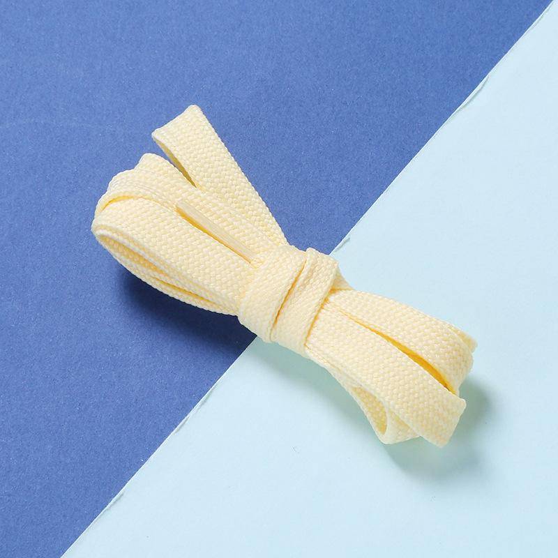 2 Paare/Set Herren Damen Flache Schnürsenkel Polyester Freizeitschuhe Sneaker Weißfarbig Outdoor Einfarbig Schnürsenkel Seil Zubehör 80cm von Joom DACH