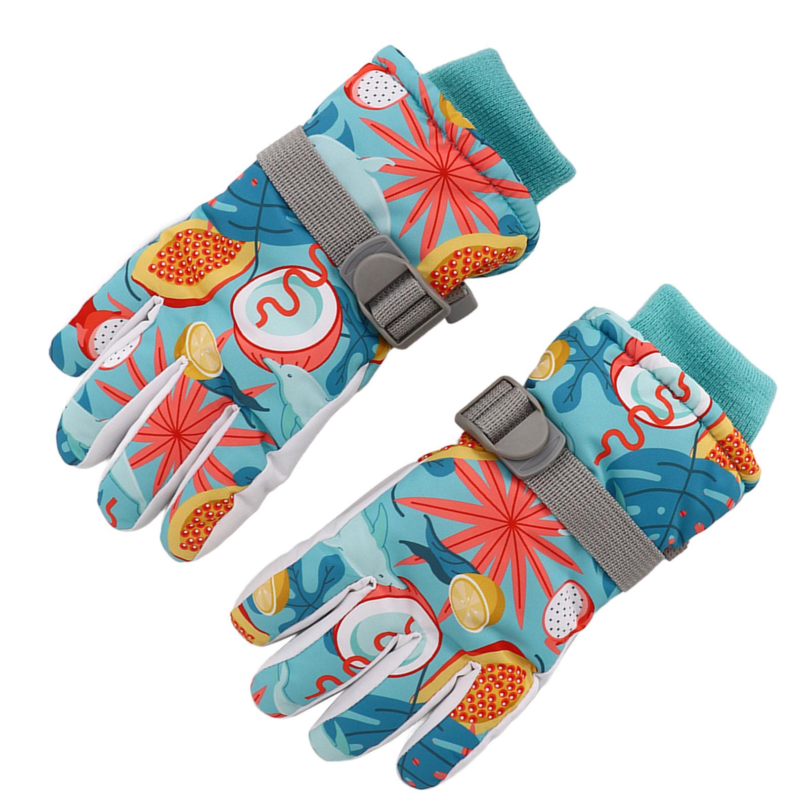 2 STK Kinder Skihandschuhe Thermisch Verdickt Wasserdicht Winddicht Handschuhe Outdoor Winter Kinder Schnee von Joom DACH