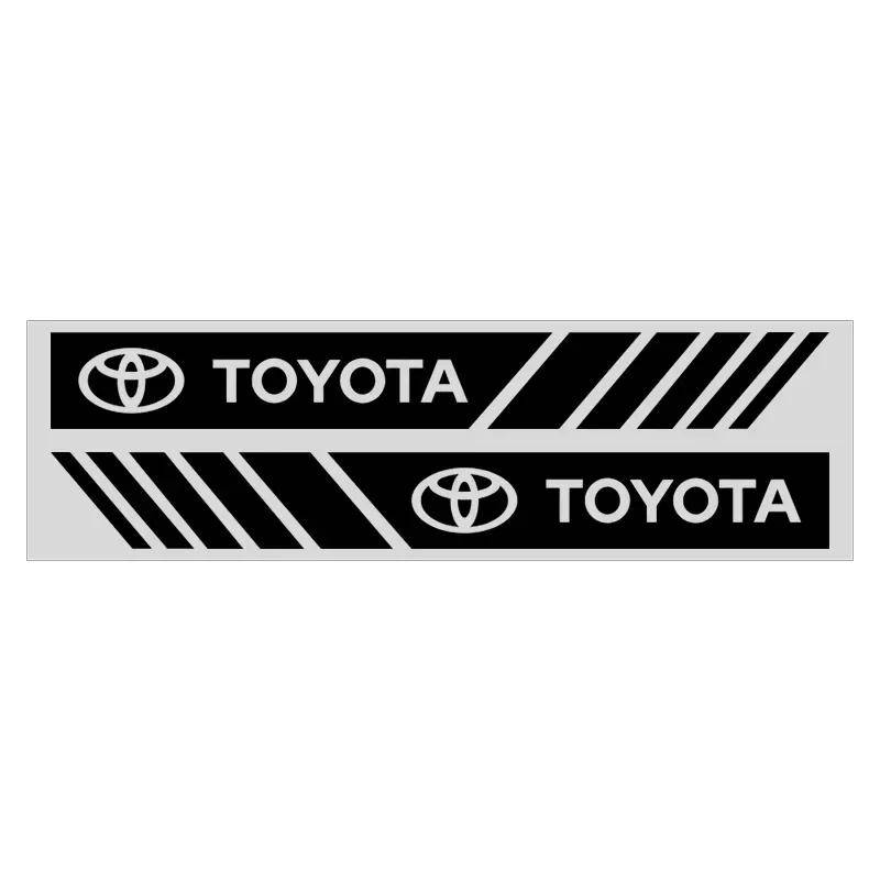 2 STÜCK Auto Rückspiegel Seitenstreifen Badge 3D Aufkleber Autostyling Für Toyota Chr Corolla Yaris Rav4 E150 E120 Land Cruiser 200 von Joom DACH