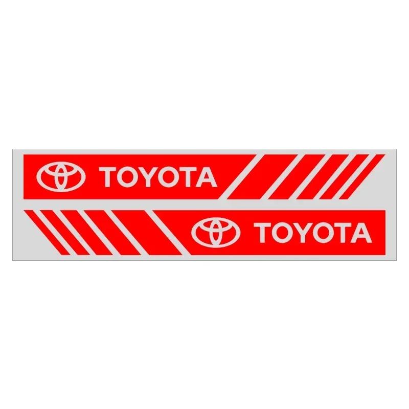2 STÜCK Auto Rückspiegel Seitenstreifen Badge 3D Aufkleber Autostyling Für Toyota Chr Corolla Yaris Rav4 E150 E120 Land Cruiser 200 von Joom DACH