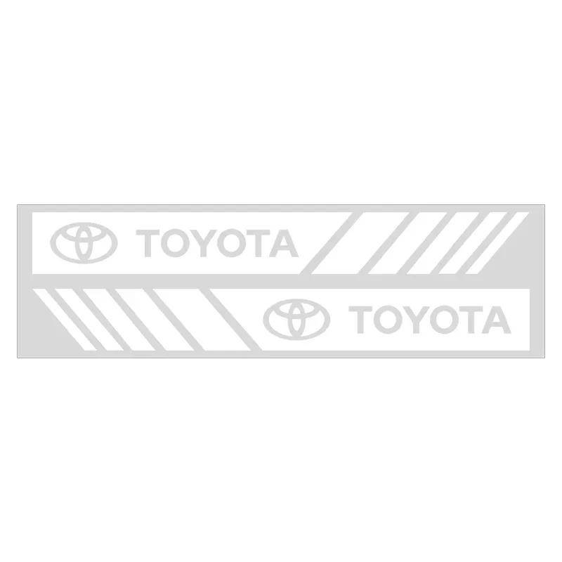 2 STÜCK Auto Rückspiegel Seitenstreifen Badge 3D Aufkleber Autostyling Für Toyota Chr Corolla Yaris Rav4 E150 E120 Land Cruiser 200 von Joom DACH