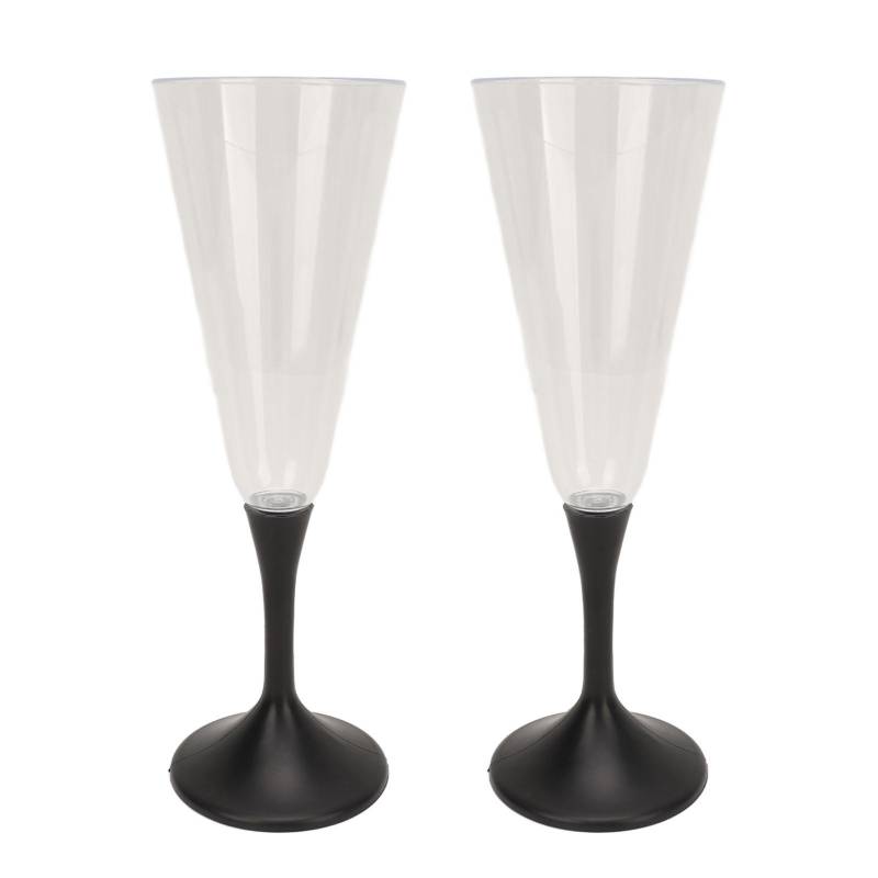 2 STÜCK Leuchtendes Champagnerglas Bar Nachtclub Buntes Leuchtendes Weinglas ABS Cocktailglas von Joom DACH
