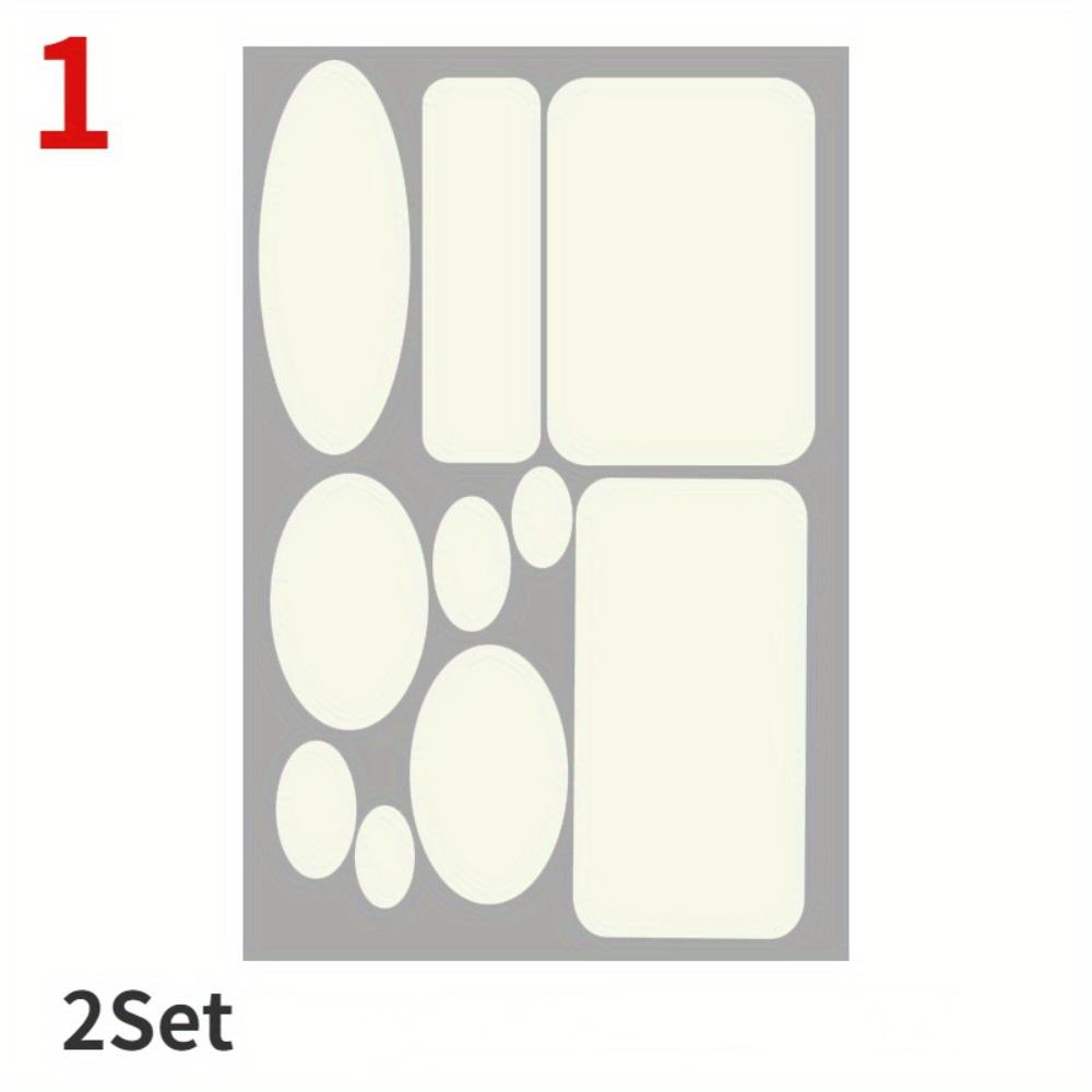 2 Set selbstklebende schwarze Flicken für Daunenjacken, Hosen, T-Shirts, Kleidung, Reparatur, waschbare Flicken, Regenmantel, Regenschirm, Stoff, Zeltaufkleber 1 weiß von Joom DACH